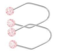 Beaupretty 2pcs Stainless Steel Face Dimples Exerciser Trainer for Cheeks Dimple Maker Tool with Artificial Pearl Comfortable Non Piercing Design for Charming and Enhanced Appearance