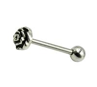 Beaupretty 2pcs Stainless Steel Tongue Rings Body Piercing Jewelry for Men Women Surgical Jewelry Safe for Long Wearing