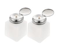 Beaupretty 2Pcs Static Liquid Storage Pump Bottle Versatile Use for Nail Treatment and Makeup Easy to Clean for Isopropyl and Other Liquids