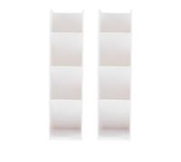 Beaupretty 2pcs Student Pencil Box Pen Case Desktop Stationery Organizer Plastic Lightweight and Convenient White Pencil Holder for School and Home