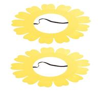 Beaupretty 2pcs Sunflower Performance Headgear Fun Yellow Headwear for Cosplay Festivals and Parties Easy to Wear Durable Props for Events and Celebrations