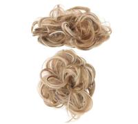 Beaupretty 2pcs Synthetic Wavy Chignon Hairpiece Invisible Bun Scrunchies for Effortless Volume Natural Look for Daily Wear Special Occasions