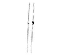 Beaupretty 2pcs Tai Chi Relationship Bracelets Adjustable Stainless Steel Hand Chain Jewelry for Couples Stylish Matching Beaded Bracelets for Unique Connection and Shared Journey