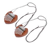Beaupretty 2pcs Tone Mini Thumb Piano Kalimba Pendant Portable Musical Tool for Adults Beginners Creative for Music Lovers Compact Design for Anytime