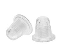 Beaupretty 2pcs Transparent Acrylic Umbrella Pole Tip Covers Durable Folding Umbrella Replacement Caps Easy Install Accessories for Portable and Compact