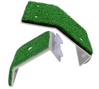 Beaupretty 2pcs Turtle Basking Platform Green Plastic Climbing Lawn with Pp Material Multi-functional Playground for Reptiles Suitable for Fish Tank and Scene Setting Props