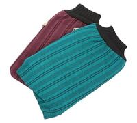 Beaupretty 2pcs Two-sided Bath Scrub Towels Cotton Exfoliating Gloves Quick Drying Removing Dead Skin Assorted Colour for Shower and Bath Use Random Color