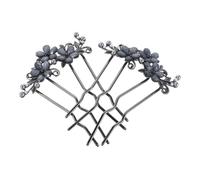 Beaupretty 2pcs U-shaped Metal Hair Pins for Women Rhinestone Bridal Hair Accessories Comfortable Acetate Chignon Pins for Wedding Low Bun Updo Tool Vintage Style for Bridesmaids and Flower