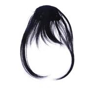 Beaupretty 2pcs Ultra-thin Handwoven Air Fringe Hair Natural Black Front Bangs for Women Comfortable Ventilated Daily Party Cosplay Accessories