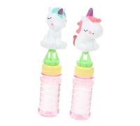 Beaupretty 2pcs Unicorn Bubble Wands Lightweight Party Favors for Outdoor Fun for Birthday Celebrations Summer Activities and Goodie Bag Fillers Random Color