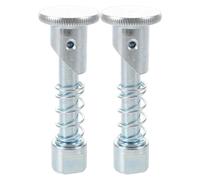Beaupretty 2pcs Universal Forklift Carriage Latch Stop Pin, Spring-loaded Plunger Pin for Accurate Positioning, Heavy Duty Metal Replacement for Warehouse Forklift and Industrial Vehicle