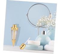 Beaupretty 2pcs Upgrade Empty Lip Gloss Bottles Portable Makeup Tubes for Lip Liquid Glossy Tint Oil Dye Storage Creative Radish Shape in Gold