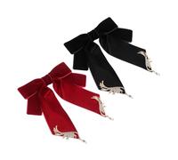 Beaupretty 2Pcs Vintage Bowknot Brooch Zinc Alloy Lapel Pins with Wings Fade-resistant Bow Tie Collar Jewelry for Men and Women Stylish Suit Accessory for Shirts and Dresses Idea