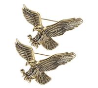 Beaupretty 2Pcs Vintage Eagle Brooch Pin Lightweight Durable Sweater Clip and Cardigan Clips Animal Lapel Badge for Men and Women Chic Fashion Accessory for Suits and Jackets