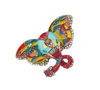 Beaupretty 2pcs Vintage Enamel Elephant Brooch Pin with Rhinestones Retro Jewelry for Women Accessory for Shirts Hats and Handbags for Special Occasions