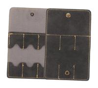 Beaupretty 2pcs Vintage Pu Leather Guitar Pick Pouch with Matte Finish Portable Guitar Pick Holder Bag