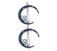 Beaupretty 2pcs Vintage Rhinestone Hair Clips for Women Sparkly Barrettes for Weddings and Festivals Secure and Easy to Use Decorative Accessories