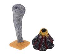 Beaupretty 2Pcs Volcano and Artificial Tornado Science Model Interactive Natural Disaster Kit for Home School Classroom Educational Learning