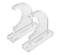 Beaupretty 2pcs Wall Mount Display Rack for Guitar Sword Skateboard Transparent Multi-functional Holder Protects Instruments and Sports Gear Space-saving Storage for Home Collectors