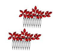 Beaupretty 2pcs Wedding Rhinestone Hair Combs for Bridal Veils Sparkly Hair Accessories Metal Materials for Women for Bride Comb
