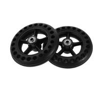 Beaupretty 2pcs Wheelchair Wheels Assembly Honeycomb Structure Front and Rear Replacement Tires Impact-Resistant Material with Central for Enhanced Maneuverability and Travel