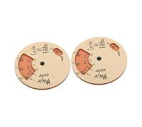 Beaupretty 2pcs Wood Melody Tool Circle of Fifths Wheel for Guitar Ukulele Instrument Music Theory Tool Musician Chord Wheel Learning Aid in Brown