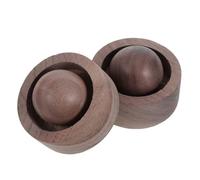 Beaupretty 2pcs Wooden Essential Oil Diffuser for Bedroom Black Walnut Scent Spreader round Ball Design, Minimalist Wood Grain Aroma Diffuser for Home and Office Aromatherapy