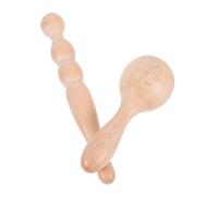 Beaupretty 2pcs Wooden Foot Massager Stick Self-Massage Tool Compact Portable Design Simple Elegant Natural Beauty for Travel and Office Use