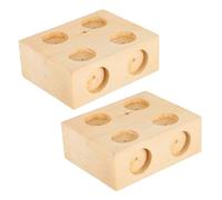 Beaupretty 2pcs Wooden Friction Blocks Inclined Plane Trolley Accessories for Experimental Equipment Educational Engineering Kits Practical Design