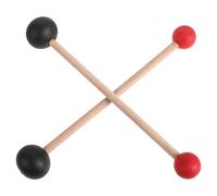 Beaupretty 2pcs Wooden Meditation Mallet Rubber Tipped Bell Mallet Striker for Tibetan Singing Bowls 8.7 Inch Long Suitable for Meditation Group Sound Sessions