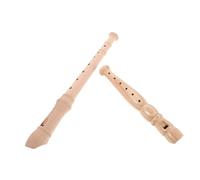 Beaupretty 2pcs Wooden Soprano Recorder for Beginners Dual German English Fingering Flute Lightweight Portable Woodwind Instrument for Adults School Music Practice Home Entertainment