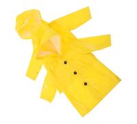 Beaupretty 2pcs Yellow Doll Raincoat Miniature Rainwear for Dolls Realistic Handmade Costume for Dress Up