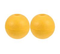 Beaupretty 2pcs Yellow Pvc Rope Float Buoy with Hydrodynamic Structure and UV Resistant Features for Saltwater Fishing and Deep Sea Trawl Net Operations, for Gill Nets and Crab Traps