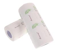 Beaupretty 2rolls Kitchen Oil Absorbing Paper Towels Cleaning Wipes Wood Pulp Patterned Kitchen Towels