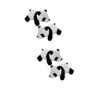 Beaupretty 2sets Cute Panda Plush Brooch Set Stereoscopic Animal Breastpin for Women Adorable Home Decor Accessory for Parties Festivals 2pcs*2