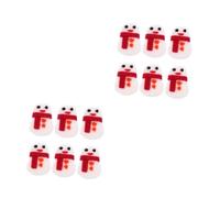 Beaupretty 2sets Diy Christmas Felt Snowman Ornament Holiday Baubles Mini Tabletop Decorations for Xmas Celebration 6pcs*2