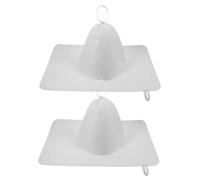 Beaupretty 2sets Felt Sauna Hat and Cushion Mat Insulated Sauna Accessories Ukrainian Ornament for Men and Women and Comfortable Banya Gear for Home and Spa Use