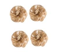 Beaupretty 2sets Hair Bun Extensions Synthetic Wig Ball Head Messy Bun Hair Piece Chignon Hairpiece Styling 2pcs*2