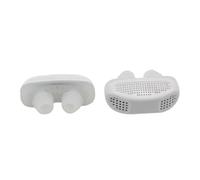 Beaupretty 2sets Nose Buds Snoring Clips Comfortable Nose Breathing Apparatus for Sleep Ventilation with Portable Case White 2pcs*2