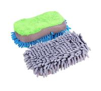 Beaupretty 2sets Whiteboard Eraser Wax Applicator Pad Auto Cleaning Gadget Window Cleaner Car Gloves for Cleaning Wash Mitt Wax Applicator Chalkboard Eraser Sponge 2pcs*2