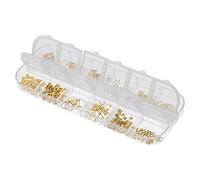 Beaupretty 3 Box Shiny Alloy Nail Charms DIY Manicure Decor Delicate Nail Art Supplies with Storage Box for Easy Organization