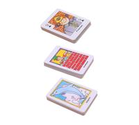 Beaupretty 3 Boxes Early Educational Colorful Learning Game Poker Cards for Interactive Playing Cards Enhances Spatial Thinking Hand Eye Coordination Sensory Development for Boys