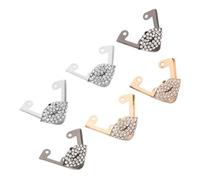 Beaupretty 3 Pairs Metal Shoe Tip Stylish Rhinestone High Heel Caps for Boots Impact Resistant Covers for Shoe Integrity and Elegant Decoration