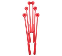 Beaupretty 3 Pairs Plastic Bell Mallets for Percussion Instruments Long Handle Drum Sticks for Xylophone Glockenspiel Marimba Lightweight Portable Drum Beaters for Adults Music Practice and