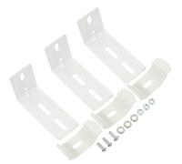 Beaupretty 3 Pairs Vertical Blind Mounting Bracket Vertical Louver Bracket Fit Headrail Width 1-1/2" Pom Iron Sturdy Easy to Store Slots for Internal Installation