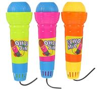Beaupretty 3 pcs Echo Microphone Toy Simulated Microphone Plaything for Kids Pretend Play Toy for Stage Performance Lip Sync Cosplay Party Favor Birthday Party Games