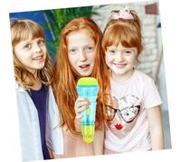 Beaupretty 3 Pcs Microphone for Bright Colors Lightweight Plastic Prop Microphones for Singing and Pretend Play for Boys Fun Party and Home Entertainment Accessory