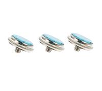 Beaupretty 3 Pcs Small Lightweight Trumpet Buckle Buttons Replacement Buckles Sky Blue Musical Instrument Accessories for Cornet Trombone Repair