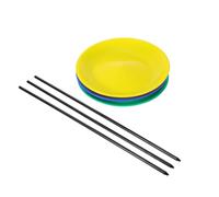 Beaupretty 3 Set Juggling Turntable Sensory Acrobatic Props Sensory Learning Plates Circus Juggling Plates Skill Turn Board Circus Skill Plastic