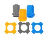 Beaupretty 3 Sets Wireless Microphone Silicone Covers with Four-corner Antislip Rings and Long Tail Handle Sleeves, Wear Resistant and Universally Compatible for Stage Performance and Ktv